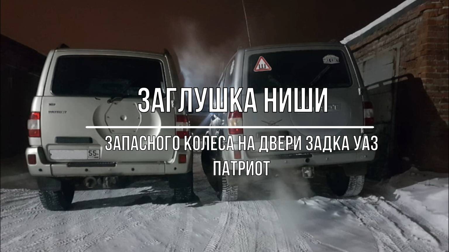 УАЗ Патриот. Заглушка ниши двери багажника запасного колеса