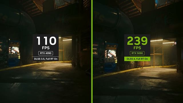 Nvidia обещает существенное повышение производительности - RTX 5090 против RTX 4090 в Cyberpunk 2077