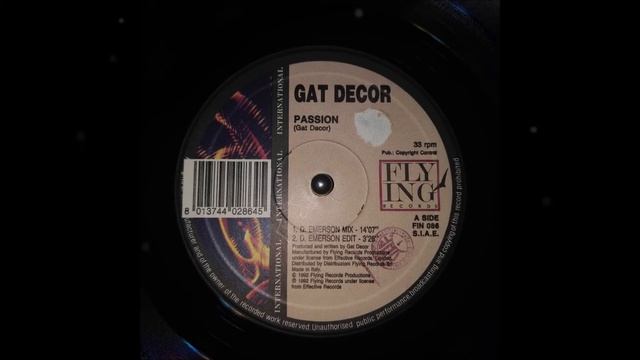 Gat Decor - Passion [D. Emerson Mix] VINYL