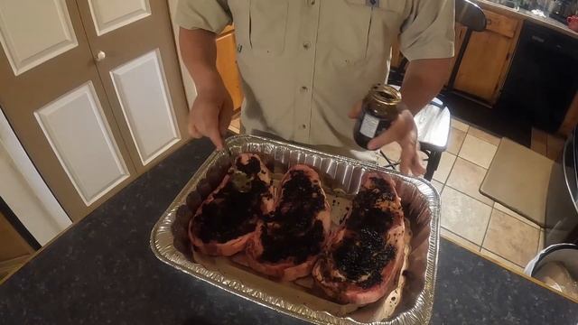 STEAK SMOKED, REVERSE SEARED WITH BLACK GARLIC