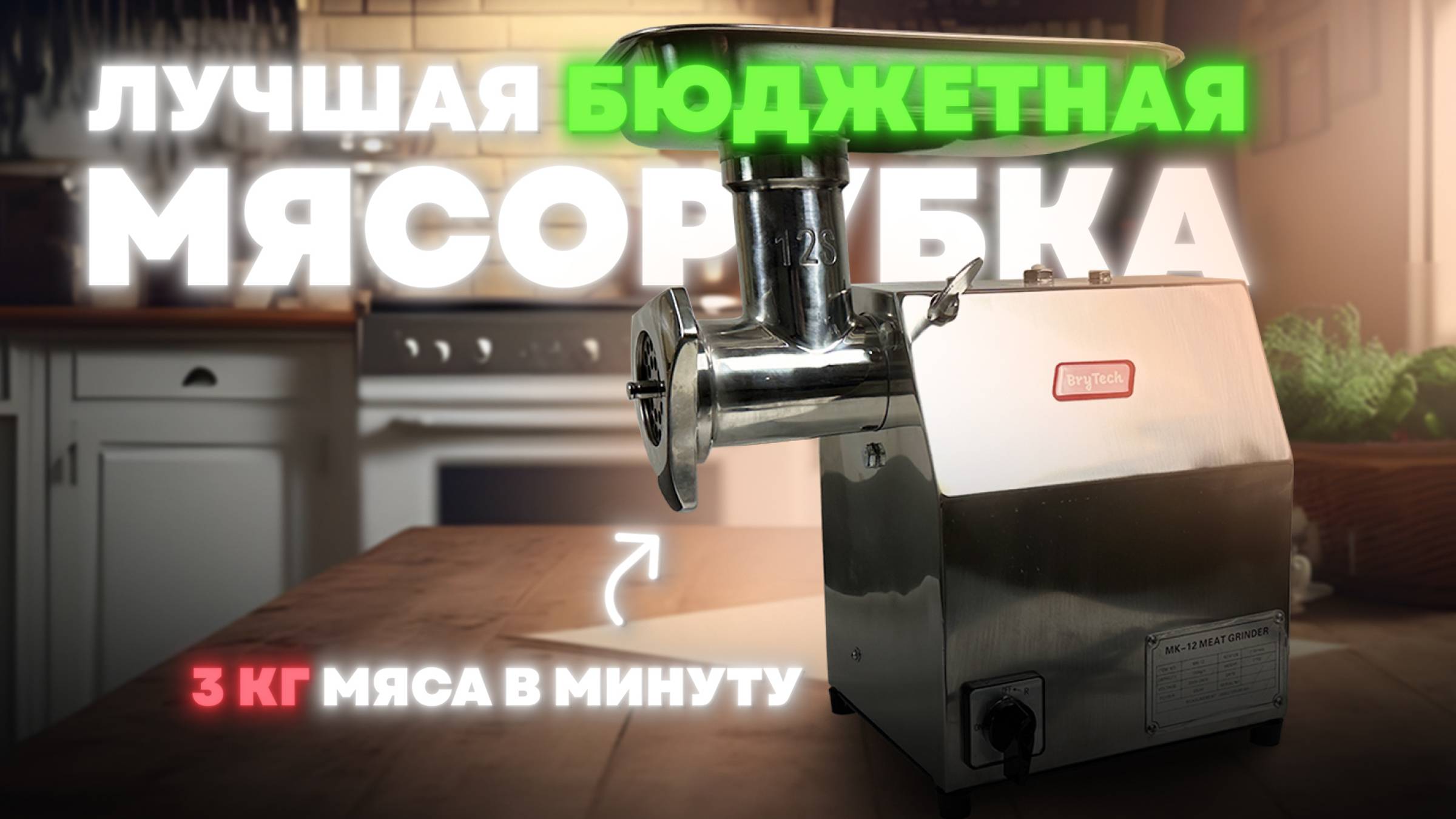 ОБЗОР НА САМУЮ МАЛЕНЬКУЮ ПРОМЫШЛЕННУЮ МЯСОРУБКУ - MK 12