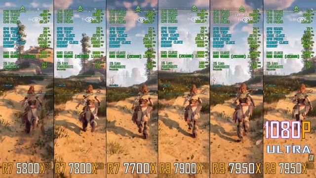 R7 5800X3D vs R7 7800X3D vs R7 7700X vs R9 7900X3D vs R9 7950X vs R9 7950X3D // PC GAMES TEST ||