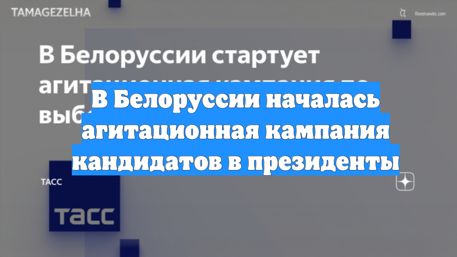 В Белоруссии началась агитационная кампания кандидатов в президенты