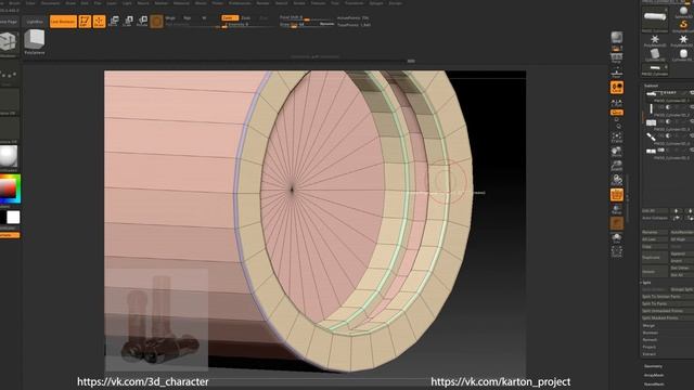 ZBrush. Boolean array. Part 2