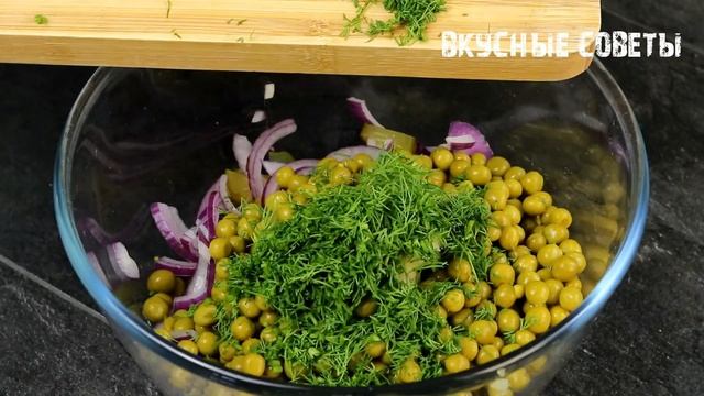 "Закусочный" САЛАТ, который побил ВСЕ рекорды по скорости приготовления! Всего 4 продукта в составе