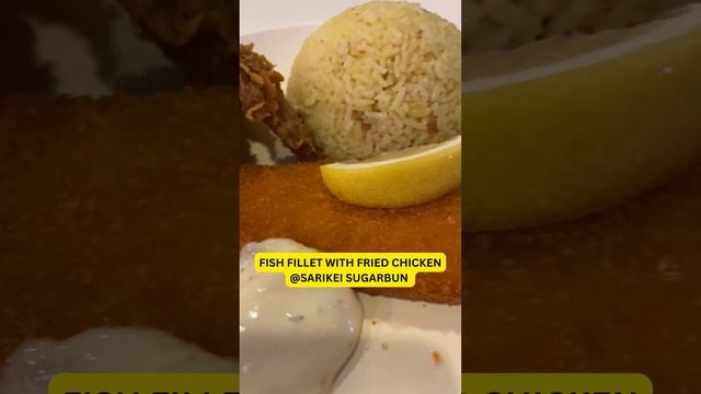 FISH FILLET WITH FRIED CHICKEN with rice #shorts #food #fyp