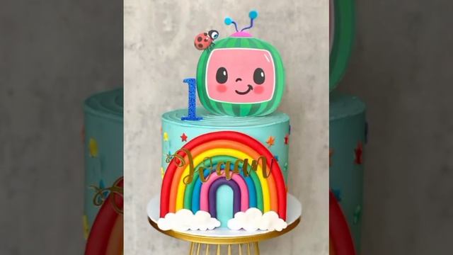 Happy birthday 🎉 New Design Rainbow 🌈 Cake 🎂#choose #cake #shorts