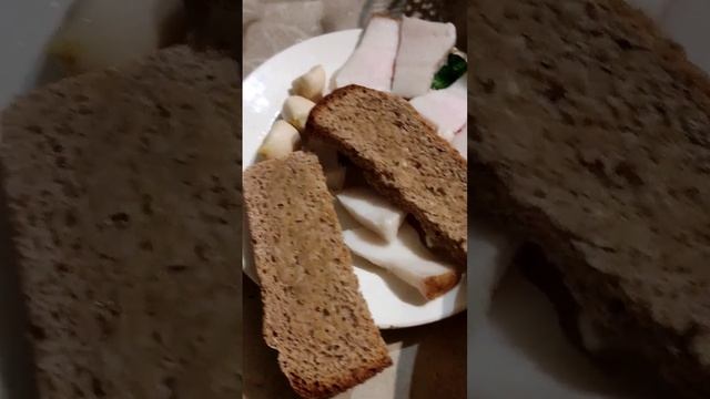Борщ з реберцями.Сало,часник#їжа #борщ #сало#вечеря #сумщина #food