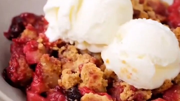 Яблочный КРАМБЛ...🍏🍎😋 Подробный Рецепт в описании ✍️