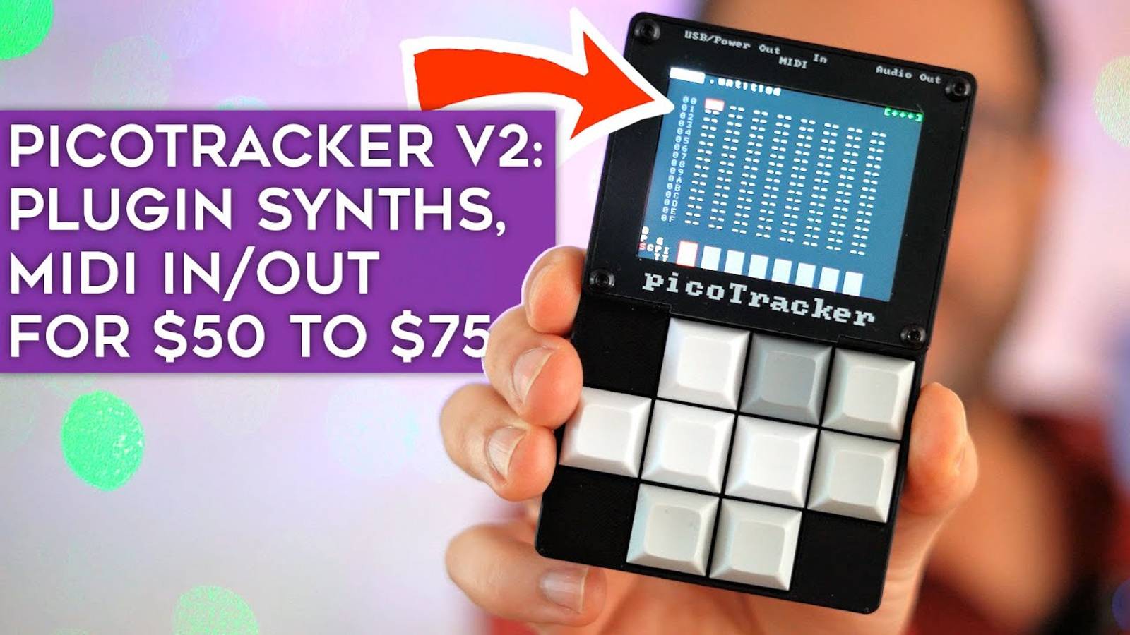 picoTracker v2: DIY Sampler, Plugin Synths and MIDI Tracker Sequencer