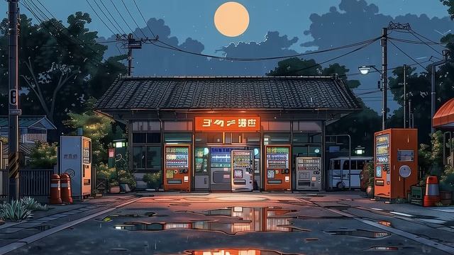 90's Chill Lofi City🔥Tokyo Midnight 🌃 Lo fi Beats To Sleep, Relax #[lofi hiphop mix]