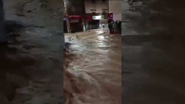 Ливневый паводок в Марракеше (Марокко, 29.12.2024).