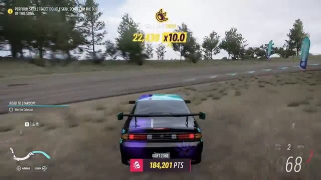 Forza horizon 5 drifting with the Nissan Silvia K's aero