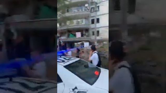 Попадание ракеты в Ашдоде