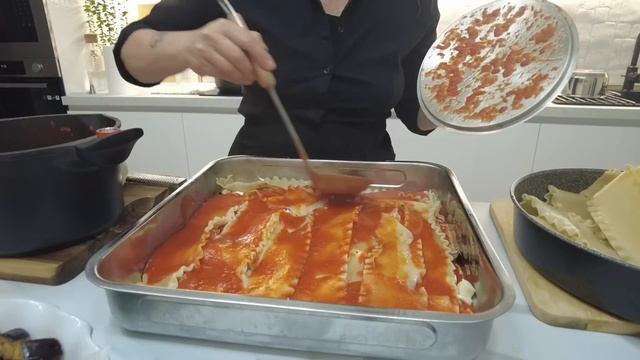 LASAGNA ALLA NORMA  🍆 pasta al forno con Melanzane 🍆 typical Italian pasta 🇮🇹