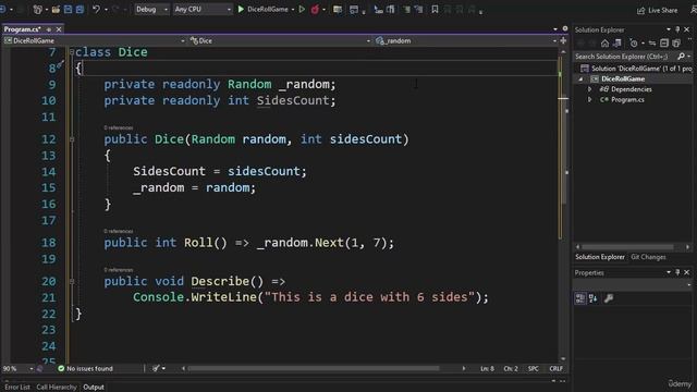 047 Assignment - Dice Roll Game - Magic Number Antipattern