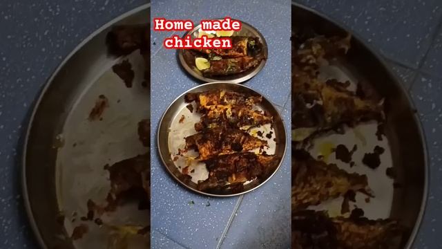 Home made khana chiken and fish and rice hai 🙏🏻🙏🏻🙏🏻🙏🏻