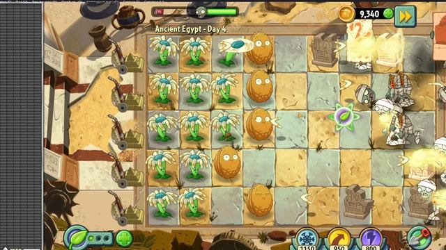 Plants vs Zombies 2025 Ancient Egupt Day 4 Растения против Зомби 2025 Древний Египет День 4