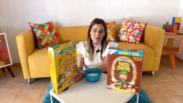 #Cerealphile tasting Lucky Charms cereals - Honey Clovers and Chocolate Lucky Charms #cereal