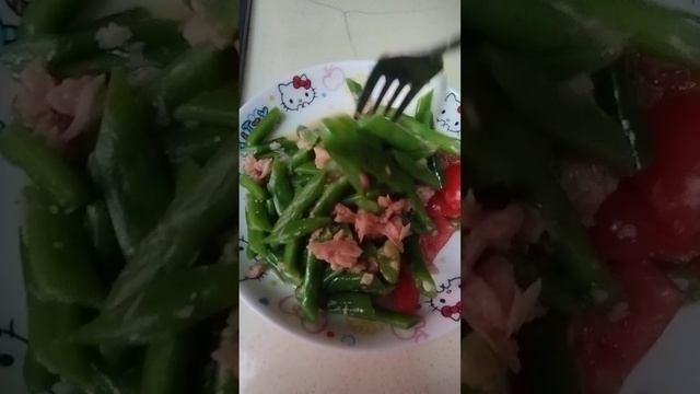 salad beans with tuna#satisfyingvideo#asmrsounds#asmr#yummy#food#shorts