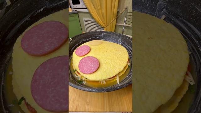 ПИЦЦА 🍕 на сковороде 😋👍 #пицца #пиццаизлаваша #пиццаза5минут #пиццанасковороде #пиццарецепт #еда