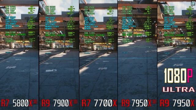 RYZEN 7 5800X3D vs RYZEN 7 7700X vs RYZEN 9 7900X3D vs RYZEN 9 7950X vs RYZEN 9 7950X3D ||