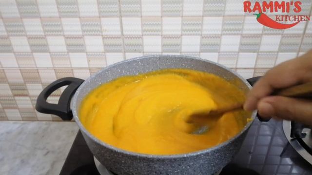 Mango puddingll Simple mango pudding