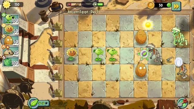 Plants vs Zombies 2025 Ancient Egupt Day 1|  Растения против Зомби 2025 Древний Египет День 1