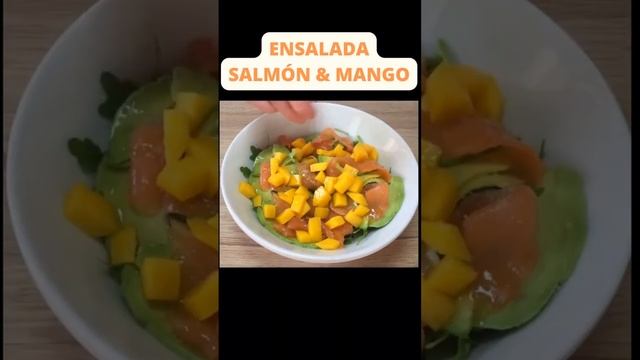 ⭐️DELICIOSA ENSALADA con MANGO!! #recetas #shorts #ensaladas