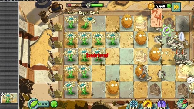 Plants vs Zombies 2025 Ancient Egupt Day 5 Растения против Зомби 2025 Древний Египет День 5