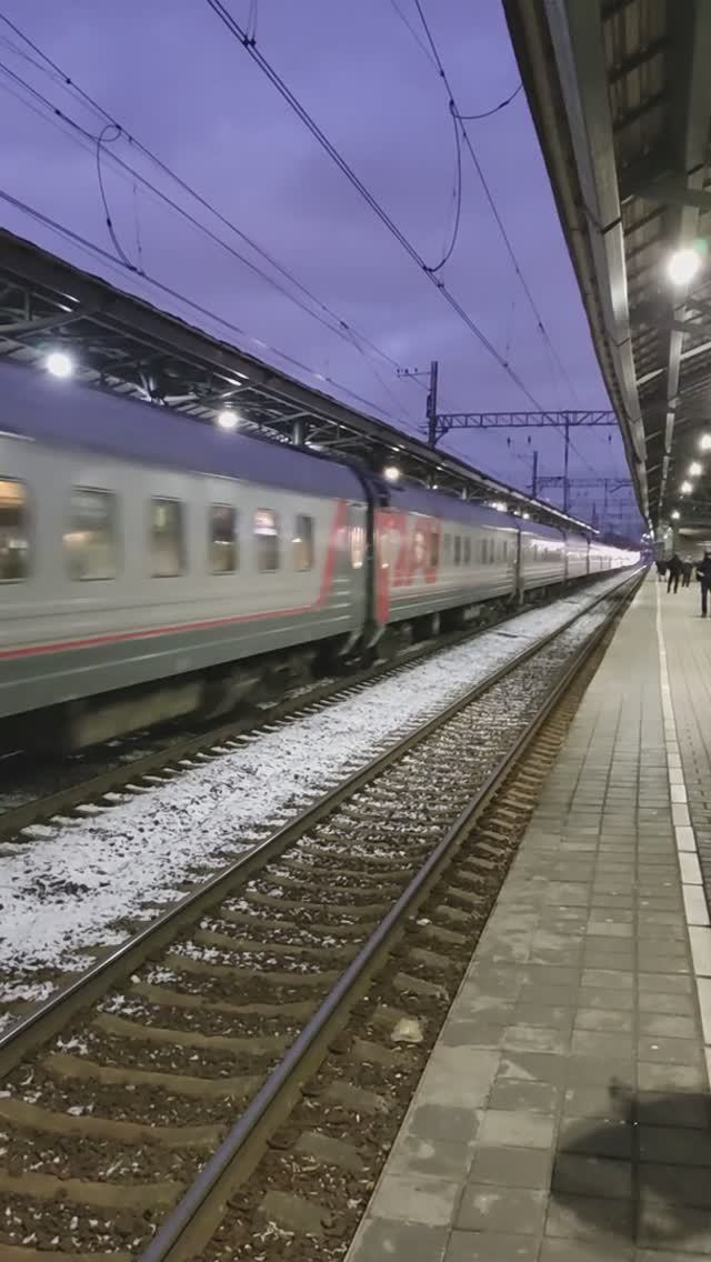 Платформа "ВЫХИНО"🚆Уходящий поезд-Дорожная романтика Москвы 24.11.2024