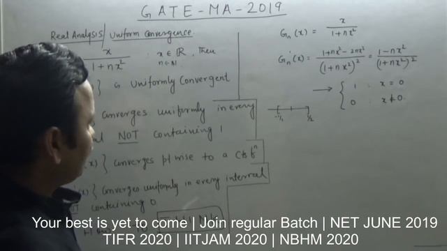 Solution GATE 2019 (MA) | Uniform Convergence | Part 2 | Memory Based | Real Analysis