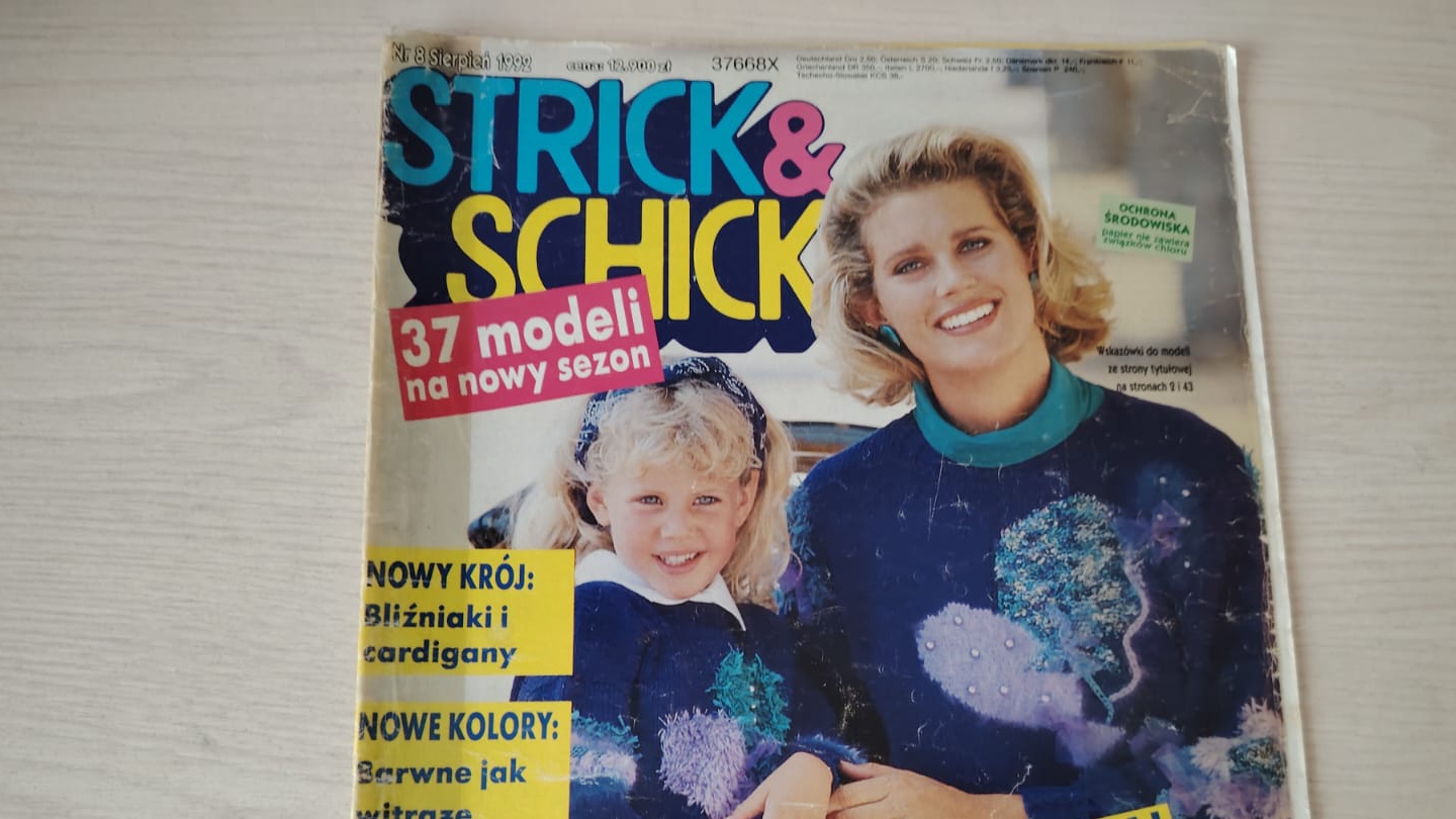 Обзор журнала по вязанию "Strick&Schick" 8/1992