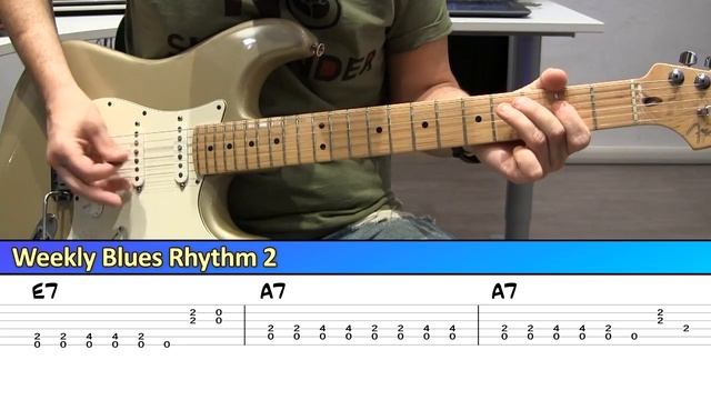 Weekly Blues Rhythm 2 - 12-Bar Shuffle in E