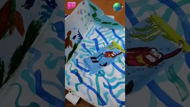 Книга о кругосветке в технике pop up