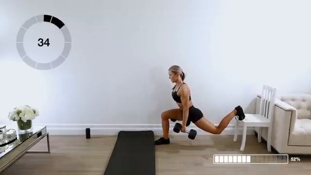 Day 37 of EPIC _ Dumbbell Lower Body Workout [BULGARIAN LUNGES]