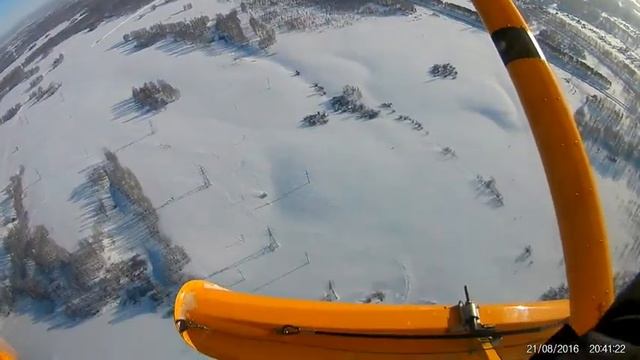 Пролёт над посёлком Барлак. Новосибирская область. Flight over the village of Barlak. Novosibirsk.