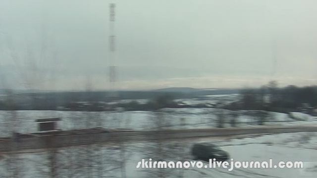 Скирмановские высоты. Панорама восток-юго-запад, 01.12.12