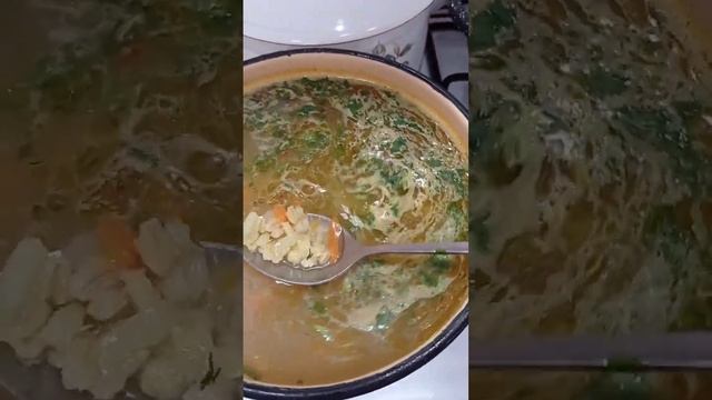 На обед у нас вкусный супчик!💙💛