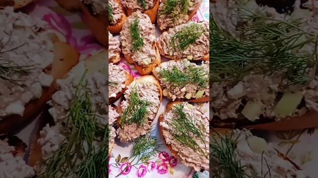 Вкусные бутерброды с тунцом!😋😋😋