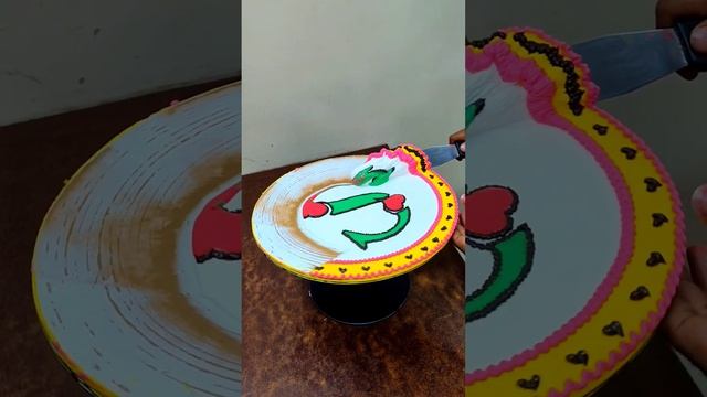 S letter cake design #lettercake #shorts