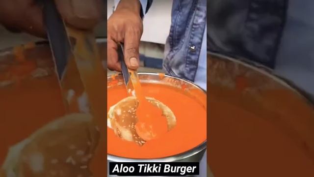 Aloo Tikki Burger🍔 #shortvideo #shorts