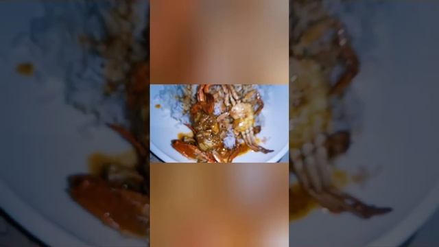 Simple Meal Crab Curry And Rice #shorts #shortvideo #youtube