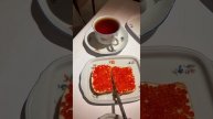 Десерт в виде бутерброда с икрой. Больше видео на канале ❤️