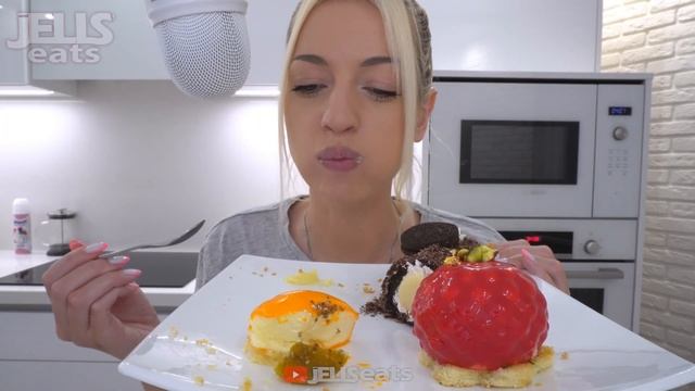 ASMR EATING CHOCOLATE CAKE, BUBBLE TEA, PASTRY, DESSERT, MUKBANG, 디저트, 케이크 먹방