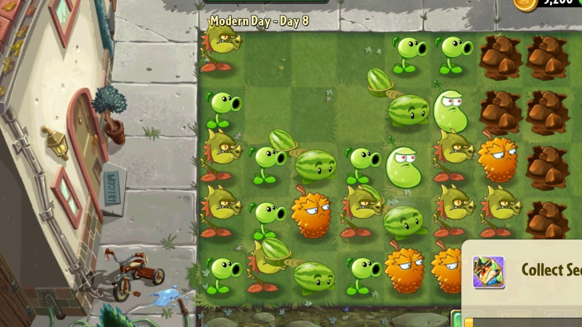 День 8 Современный День (Modern Day) —  Plants vs. Zombies 2