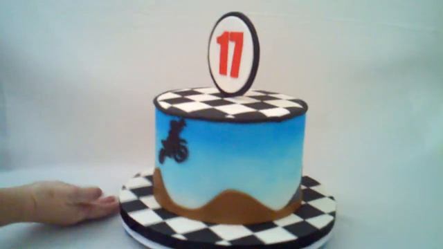 Dirtbike Cake