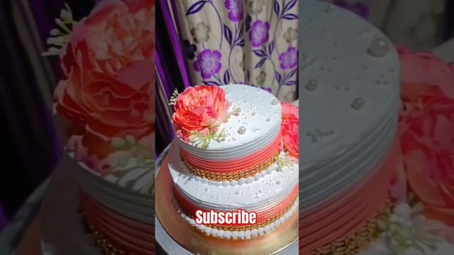beautiful flower cake#shorts #youtubeshorts