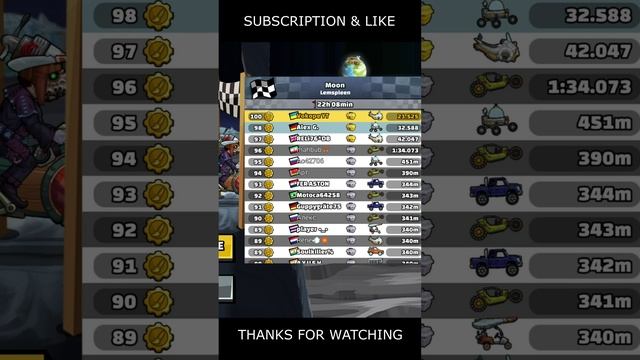 🎧 NEW Community Showcase 🎧 (Moon) - Hill Climb Racing 2 #shorts #hcr2