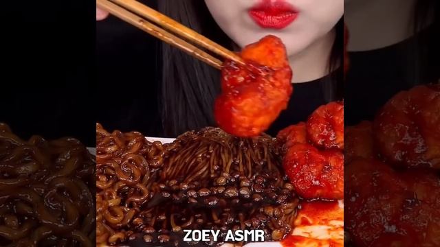 АСМР// 🍜 РАМЕН; ГРИБЫ 🍄 ОСТРО 🥵 #eating #asmr